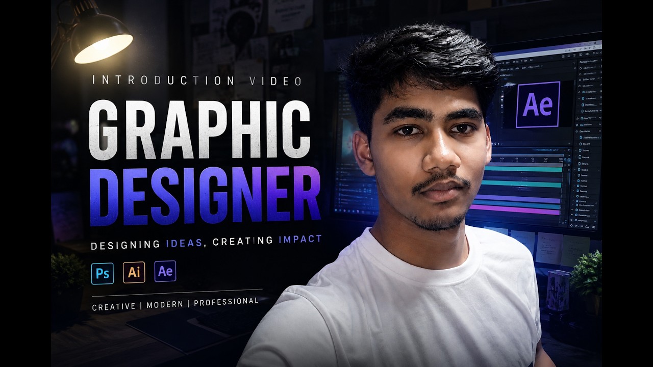 Hello, I’m Tonmoy 👋 | Graphic Designer & Visual Artist #shorts  #graphicdesign  #adobeaftereffects