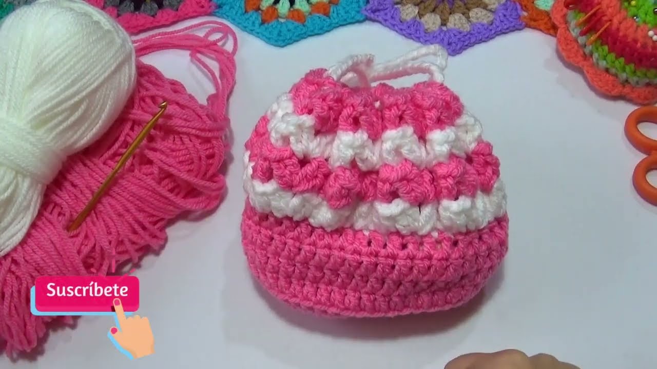 Moises Sorpresa en una bolsa tejido a crochet CUNA PARA BEBE