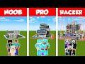 Minecraft NOOB vs PRO vs HACKER: SAFEST FAMILY HOUSE 2 - BUILD CHALLENGE in Minecraft / Animation