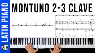 How To Play Piano Montuno with Tumbao Bass (2-3 Clave) Latin Piano Tutorial #jazzpianolessons