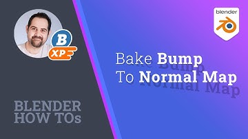Blender Tutorial - HOW TOs - Bake Bump to Normal Map