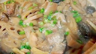 Braised Lotus Root with Pork Belly and Mushroom by Jane Kitchen Diary 1,182 views 2 years ago 13 minutes, 1 second