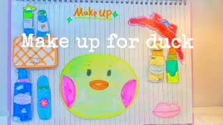 🌷 Peper diy 🌷make up for duck