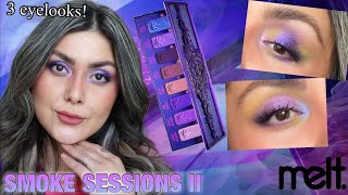 NEW Melt Smoke Sessions II Collection | 3 eye looks | was I impressed? 🤔