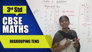 3rd Std CBSE Maths Syllabus | Regrouping Tens | CBSE Maths Part-22