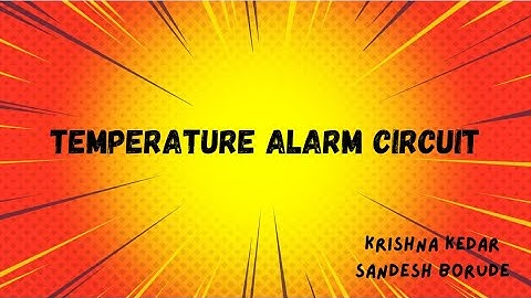 Temperature Alarm Circuit with Temperature sensor and Op-amp comparator