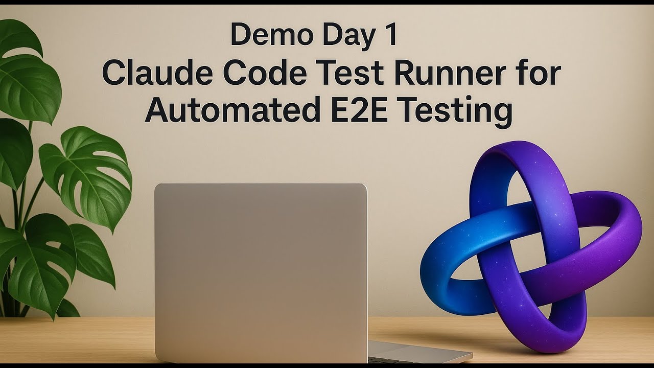Tester Using Claude Code Demo Day #1: Claude Code Test Runner for Automated E2E Testing - YouTube