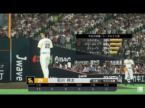 ソフトバンク・石川柊太がノーノーするだけの動画【プロスピ2020】