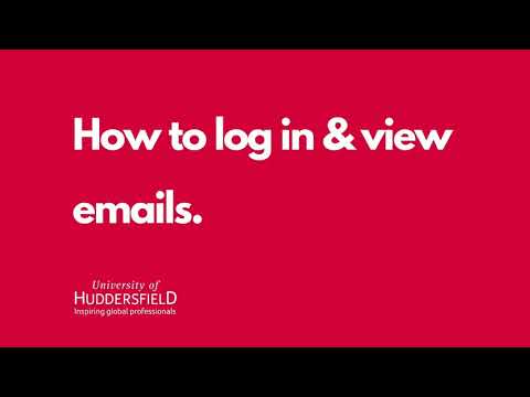 How to log in and view your emails.