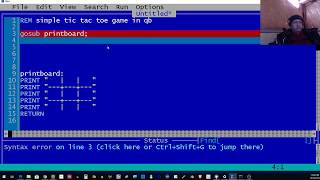 Old man Nick tries coding QB/QB64?