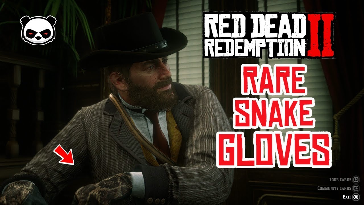 Rare Snake Skin Gloves Red Dead Redemption 2 YouTube