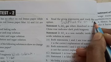 class 7 science prep guide chapter 4 Acids, bases and salts part 1