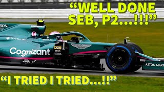 Sebastian Vettel UNHAPPY on TEAM RADIO After P2 | Hungarian GP 2021