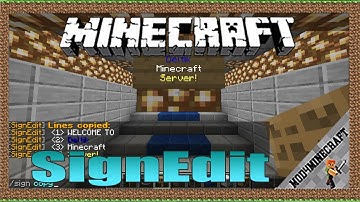 SignEdit Mod 1.16.1/1.12.2/1.11.2 & Tutorial Downloading And Installing For Minecraft