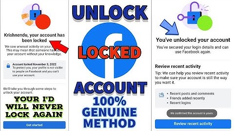 How to Unlock Facebook Account | Your Facebook Account Has Been Locked Problem Fix in 2024