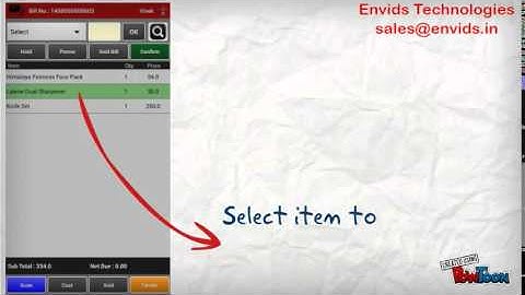 Envids Mobile POS User Demo
