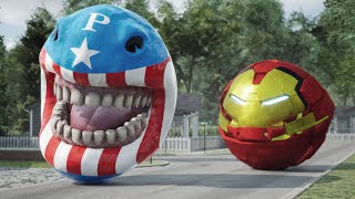 Captain America Ironman vs Hulk [Pacman's Avengers]