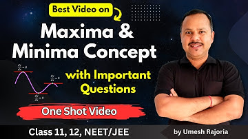 Maxima & Minima Concept in Physics | Basic Math in Physics | 11th Physics #cbse #neet  #jee