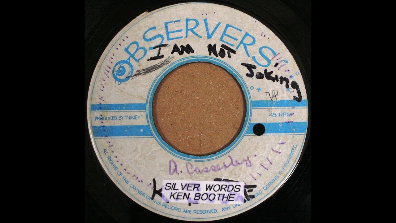 Ken Boothe - Silver Words (1972 age24) with Lyric - YouTube