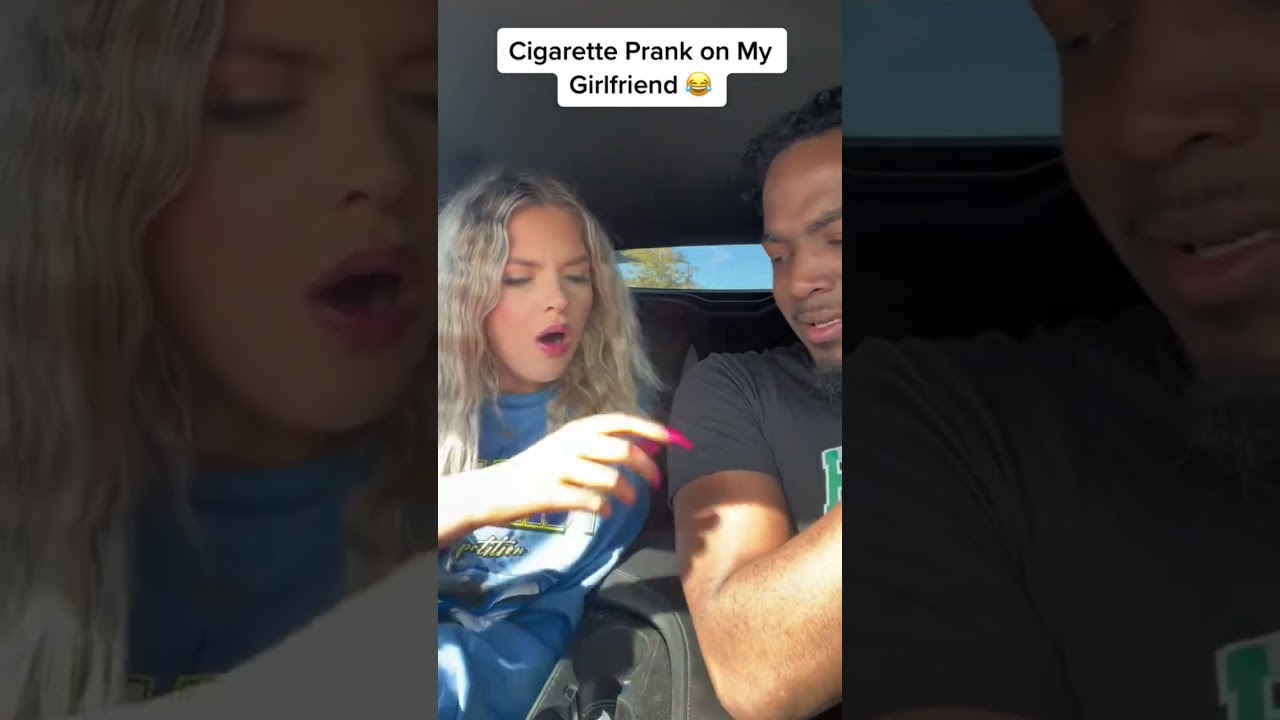 Розыгрыш с сигаретой над моей девушкой😳😂 