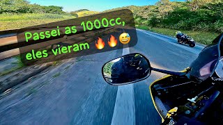 PASSEI AS 1000cc ELES VIERAM ATRÁS A MILHÃO, UM PASSA, PASSA DANADO!  🔥🔥🔥😂