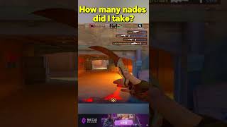 How many nades did I take 😂 ؟ #cs2 #ajcs2 #shorts