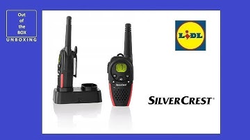 SilverCrest PMR Walkie-Talkie Set SFG 8000 B2 UNBOXING (Lidl 8km IPX2 NiMH AAA LCD)