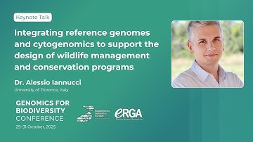 Genomes & cytogenomics to support wildlife management and conservation programs - Alessio Iannucci
