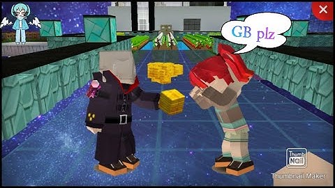 Giving Goldbars in skyblock | Blockman go