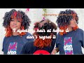 NEW HAIR LOOK?! 👩🏽‍🦰 Bleached + Dyed Pink &amp; Orange, No Damage | Perm Rod Set | Tyler Mika