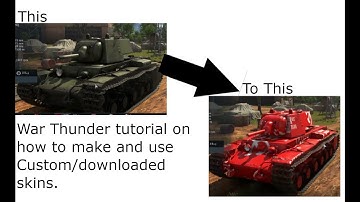 How To Make A Custom User Skin In gimp for War Thunder (tutorial)