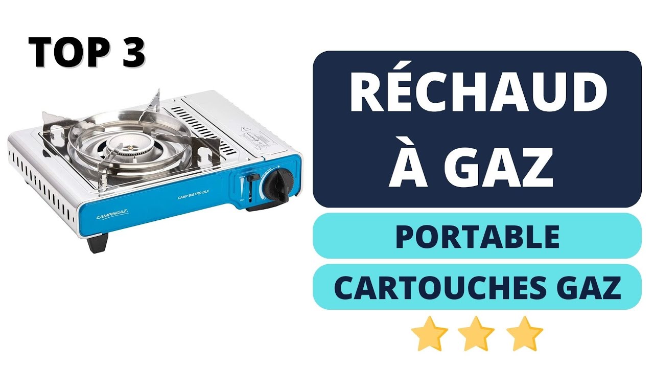 BRIXO - Rechaud gaz portable 2200W CUBA + 4 cartouches de gaz Camping :  : Sports et Loisirs