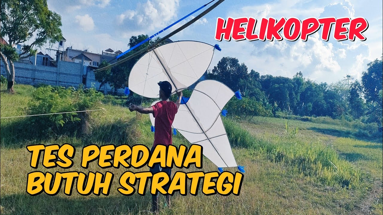 Apa bisa terbang ‼️ Tes perdana layangan kak sekaan khas Madura 