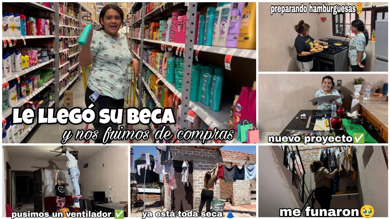 NOS FUIMOS DE COMPRAS🛍️+CAMBIOS BONITOS EN LA SALA✅+PREPARAMOS HAMBURGUESAS🍔👩🏽‍🍳