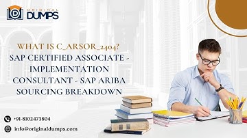 Sample Questions for C_ARSOR_2404 - SAP Ariba Sourcing