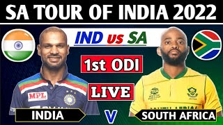 INDIA vs SOUTH AFRICA 1st ODI MATCH LIVE COMMENTARY | IND vs SA 1st ODI LIVE | CRICTALES