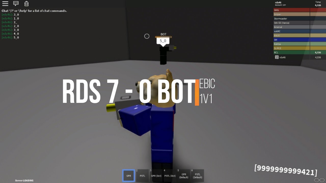 Rds46 vs Bot THE BEST MOST EBIC 1V1 NOT CLICLBAIT