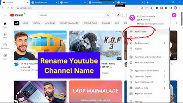 How To change the Name of your YouTube channel in Pc / Laptop| rename youtube channel name| Youtube