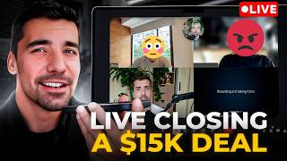 Closing a DIFFICULT $15,000 Sales Call *LIVE FOOTAGE*