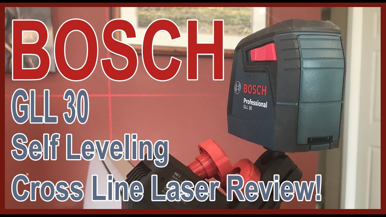 BOSCH GLL 30 Self Leveling Cross Line Laser Review! YouTube