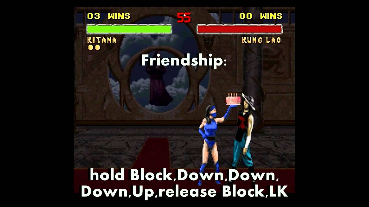 SNES Mortal Kombat 2 Kitana all Fatality Moves - YouTube