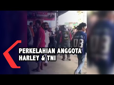 Viral! Komunitas Moge Harley Davidson Keroyok Anggota TNI Bukittinggi