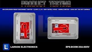 30A Explosion Proof Disconnect Switch - Class I, II, III - 600V Rated, 3-Pole - Handle Switch