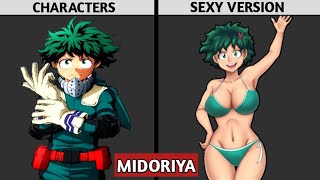 MY HERO ACADEMIA CHARACTERS SWAP TO SEXY GIRL VERSION./MAXTV