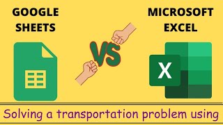 Solving a transportation problem using Excel