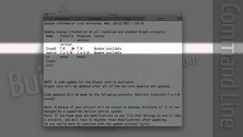 109. How to update Drupal core and contributed modules using Drush (a Drupal how-to)