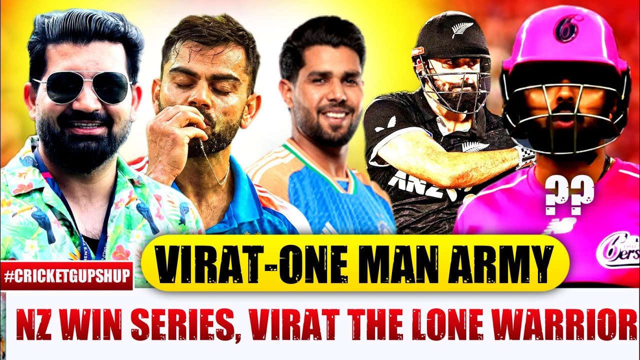 Virat Kohli 124, lone warrior, lack of support from others , NZ win ODI series | Babar, Rizwan