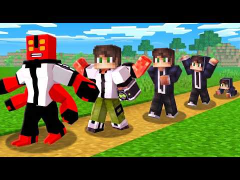 Rage i Kovalski Evoluiraju Od Ljudi Do BEN 10 Vanzemaljaca U Minecraftu! 👽