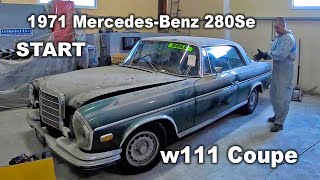 Start 1971 Mercedes-Benz w111 280Se 3.5 Sunroof Coupe