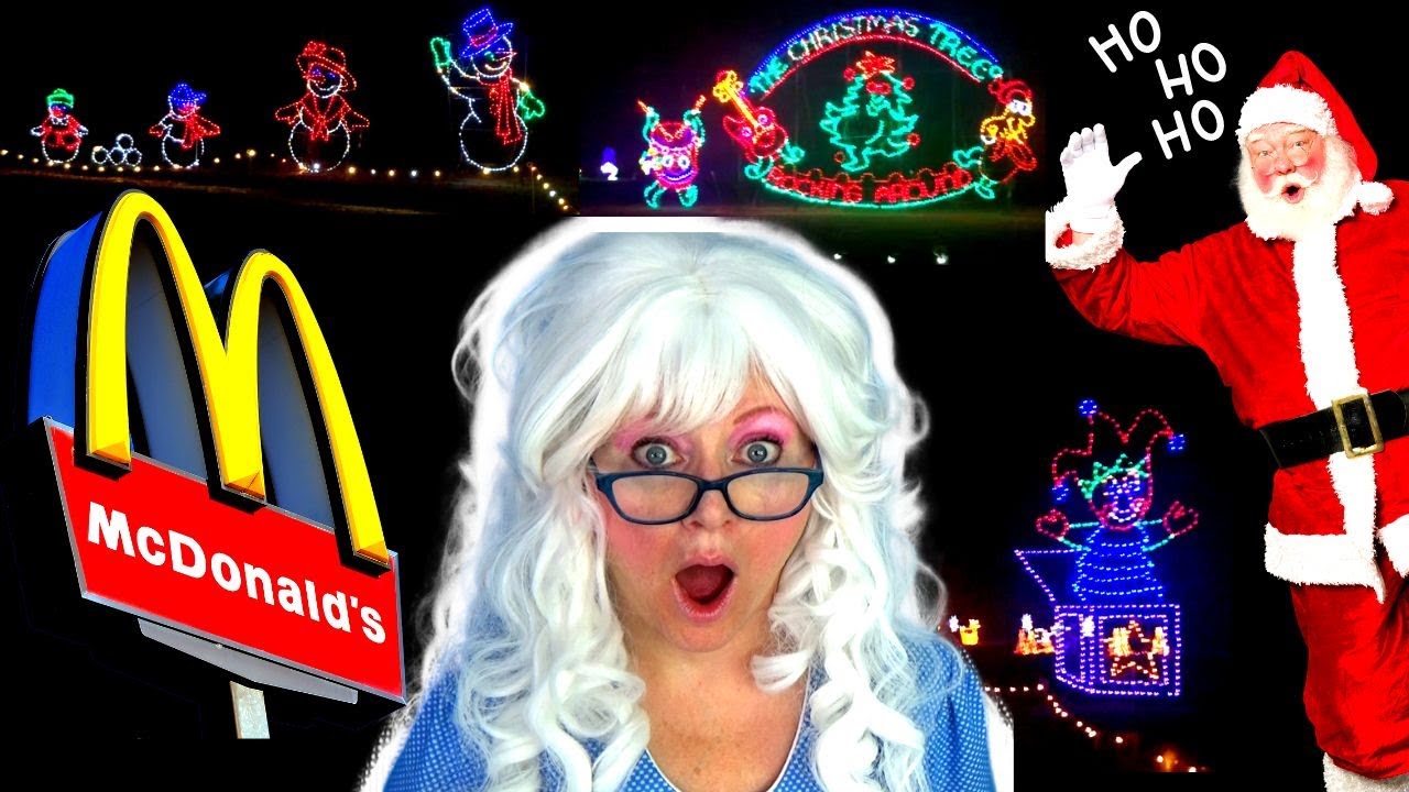 McDonald's Happy Meal Chicken McNuggets and Santa Christmas Lights with ...